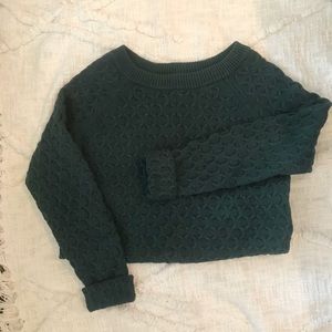Old Navy Hunter Green Knit Sweater